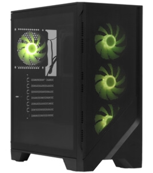Корпус MSI MAG FORGE 320R Airflow, Midi-Tower, чёрный, 4 x 120 мм