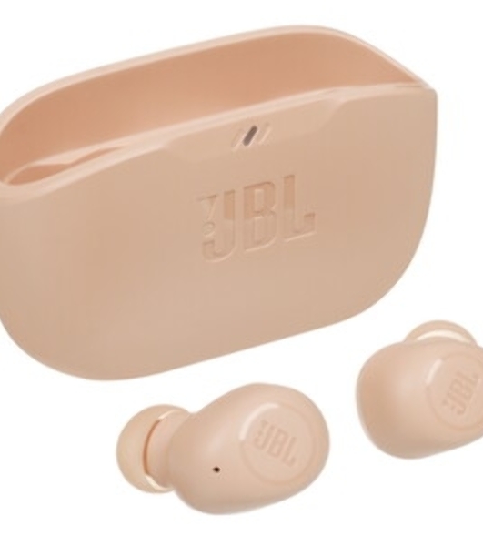 Наушники TWS JBL Wave Buds белый, внутриканальные, Bluetooth, быстрая зарядка, до 8 ч