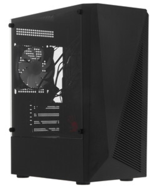 Компьютерный корпус Bloody BD-CC102F черный без БП mATX 2x120мм 2xUSB 2.0 1xUSB 3.0 audio bott PSU