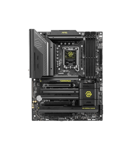 Материнская плата MSI MAG Z890 TOMAHAWK WIFI, LGA 1851, Intel Z890, 4xDDR5, 4xSATA, 4xM.2, 1xPCIe 5.0 x16, 2xPCIe 4.0 x4, 1xHDMI, 2xUSB-C Thunderbolt 4, 1xUSB-C 3.2 Gen 2, 3xUSB-A 3.2 Gen 2, 4xUSB-A 3.2 Gen 1, 1x 5Gb LAN, 2x3.5 мм, 7.1, ATX