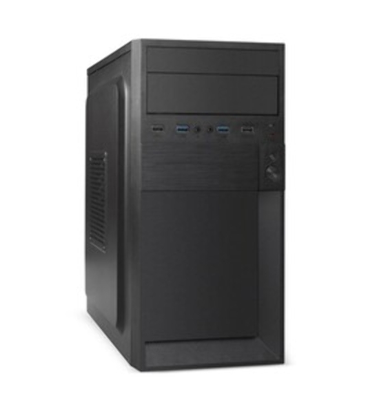 Компьютерный корпус Minitower ExeGate BAA-308U2-AAA400 (mATX, БП AAA400 с вент. 8см, 1хUSB+2хUSB 3.0, HD Audio, черный)