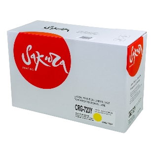 Картридж лазерный Sakura CRG723Y для Canon LBP7700/7750C/7753/7754, желтый, 8500 к.