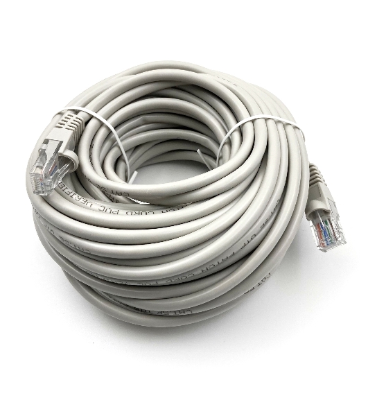 Патч-корд Buro UTP cat.5e 15м серый RJ-45 (m)-RJ-45 (m)