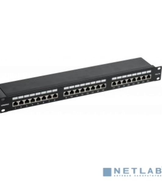 Патч-панель ITK PP24-1UC5EF-K05-G 1U кат. 5Е FTP 24 порта (Krone) GENERICA