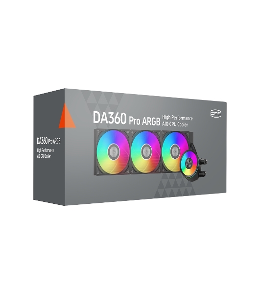 Система охлаждения PCCooler DA360 Pro ARGb черный 120мм алюминий+медь 2200rpm 33.7db 4-pin 300W