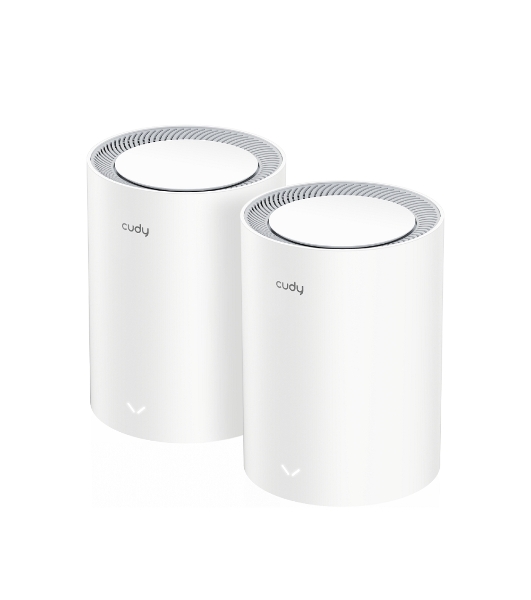Бесшовный Mesh роутер Cudy M3000(2-PACK) AX3000 10/100/1000/2500BASE-T, белый (упак.:2шт)