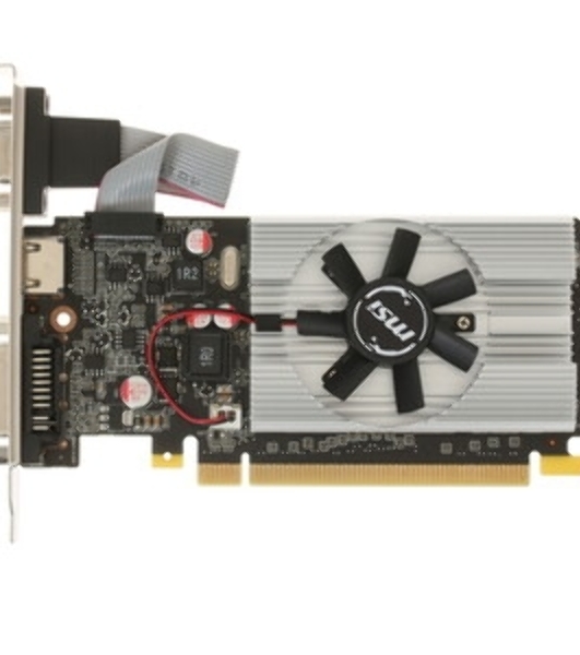Видеокарта MSI N210-1GD3/LP NVIDIA GeForce 210 1024Mb 64 DDR3 460/800 DVIx1/CRTx1 Ret