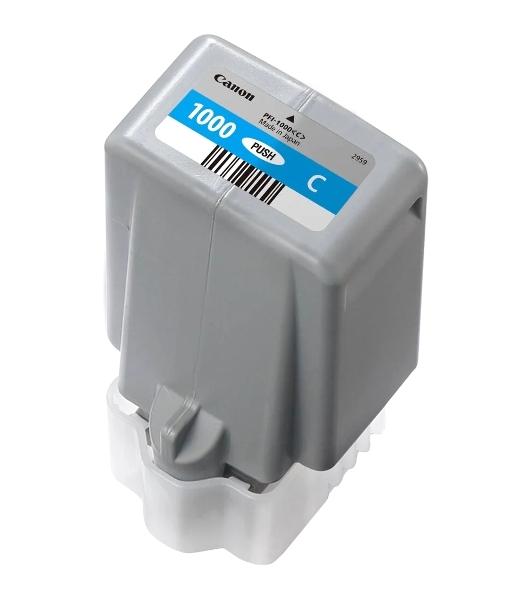 Картридж струйный Canon PFI-1000 C для IJ SFP PRO-1000 WFG. Голубой. 80 мл.