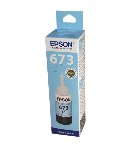 Чернила Epson 673 C13T673598 (аналог C13T67354A) светло-голубой 70мл для Epson L800/L810/L850/L1800