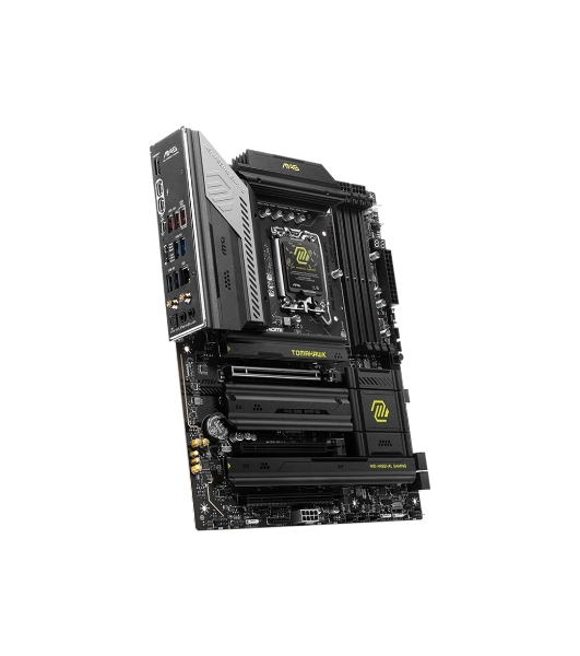 Материнская плата MSI MAG Z890 TOMAHAWK WIFI, LGA 1851, Intel Z890, 4xDDR5, 4xSATA, 4xM.2, 1xPCIe 5.0 x16, 2xPCIe 4.0 x4, 1xHDMI, 2xUSB-C Thunderbolt 4, 1xUSB-C 3.2 Gen 2, 3xUSB-A 3.2 Gen 2, 4xUSB-A 3.2 Gen 1, 1x 5Gb LAN, 2x3.5 мм, 7.1, ATX
