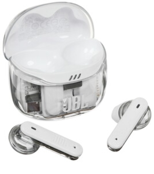 Наушники TWS JBL Tune Flex 2 призрачно-белый, вкладыши/внутриканальные (трансформер), Bluetooth, адаптивное шумоподавление