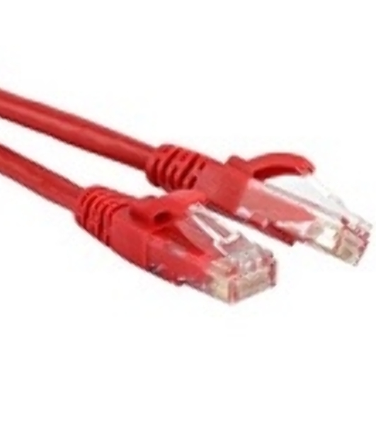 Патч-корд LANMASTER TWT UTP cat.5e, с заливными колпачками, 3.0 м, красный
