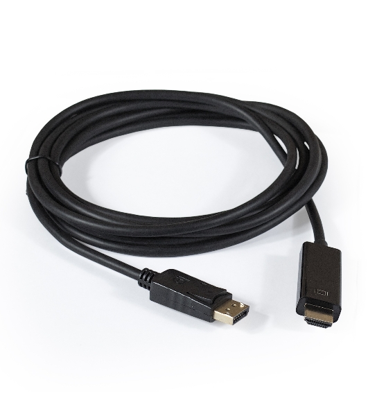 Кабель ExeGate EX284915RUS DisplayPort-HDMI ExeGate EX-CC-DP-HDMI-1.8 (20M/19M, 1,8м, экран)