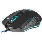 Мышь проводная Defender Sleipnir GM-927 черный, 12800 dpi, USB, кнопки - 6, фото 1