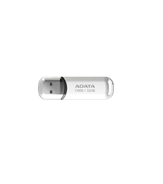 Флешка USB ADATA C906 (AC906-32G-RWH), 32Gb, USB 2.0, R/W 15/5, белый
