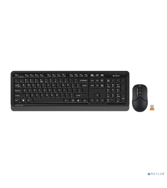 Комплект клавиатура+мышь A4Tech FStyler FG1012 беспроводной, USB, 1200 DPI, черный