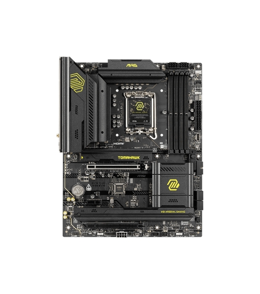 Материнская плата MSI MAG B860 TOMAHAWK WIFI, LGA 1851, Intel B860, 4xDDR5, 4xSATA, 3xM.2, 1xPCIe 4.0 x4, 1xPCIe 5.0 x16, 1xDP, 1xHDMI, 1xUSB-C, 1x 5Gb LAN, 4xUSB-A 2.0, 4xUSB-A 3.2 Gen 2, 7.1, 2x3.5 мм, TOSLINK, ATX