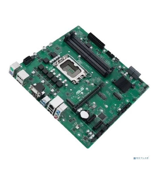 Материнская плата ASUS Pro B760M-C-CSM, LGA 1700, Intel B760, 4xDDR5, 4xSATA, 2xM.2, 1xPCI-E 4.0 x16, 2xPCI-E x1, 1x 1Gb LAN, 2xUSB-A 2.0, 2xUSB-A 3.2 Gen 1, 1xHDMI, 1xVGA, 2xDP, 3x3.5 мм, 7.1, Micro-ATX