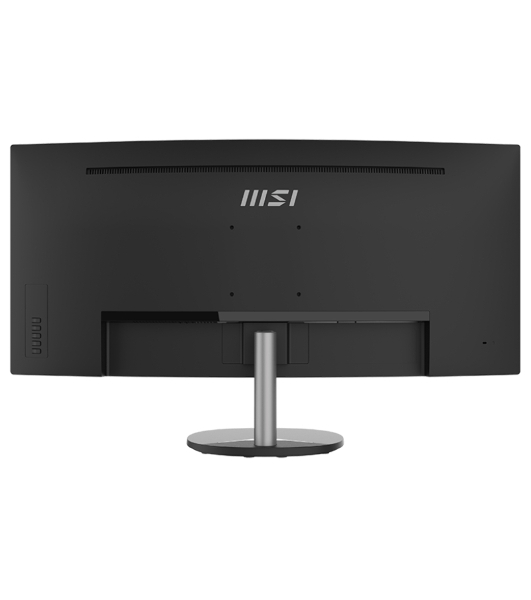 Монитор 34' MSI PRO MP341CQ VA 3440x1440, 100 Гц, 1 мс, 21:9, 300 кд/м², 2xHDMI 2.0b, DP 1.2a, 3.5 Jack, динамики (2x2 Вт), изогнутый экран (1500R), FreeSync, черный