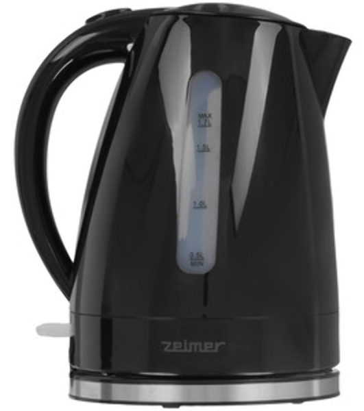 Чайник электрический Zelmer ZCK7617B 1.7 л, 2200 Вт, черный корпус: пластик