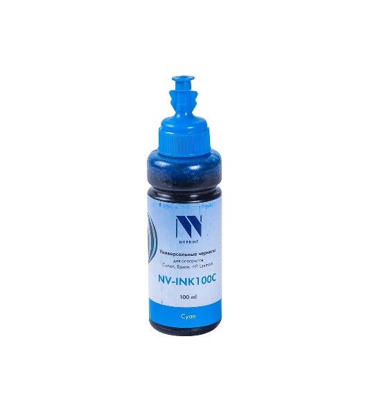 Чернила совместимые NVPrint NV-INK100U Cyan универсальные на водной основе для аппартов Сanon/Epson/НР/Lexmark (100 ml) (Китай)