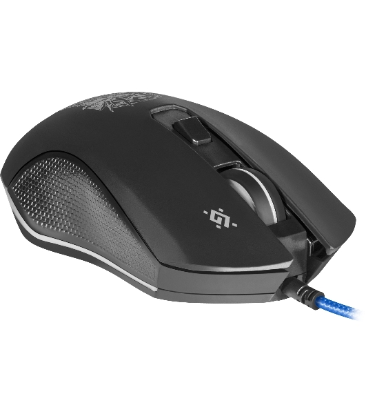 Мышь проводная Defender Sleipnir GM-927 черный, 12800 dpi, USB, кнопки - 6