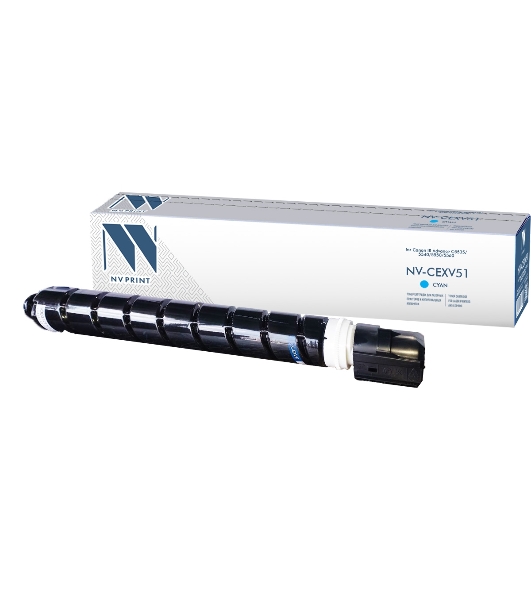 Картридж лазерный NVPrint совместимый NV-C-EXV51 Голубой для Canon IR Advance C5535/5540/5550/5560 (60000k)