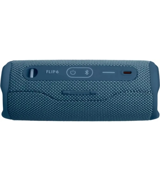 Портативная акустика JBL Flip 6 синий, Bluetooth 5.1, время воспроизведения 12 ч, емкость аккумулятора 4800 mAh, время заряда 2,5 ч, синий