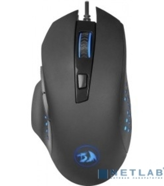 Мышь проводная Redragon Gainer черный, 3200 dpi, USB, кнопки - 6