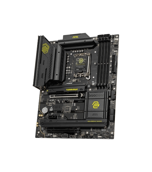Материнская плата MSI MAG B860 TOMAHAWK WIFI, LGA 1851, Intel B860, 4xDDR5, 4xSATA, 3xM.2, 1xPCIe 4.0 x4, 1xPCIe 5.0 x16, 1xDP, 1xHDMI, 1xUSB-C, 1x 5Gb LAN, 4xUSB-A 2.0, 4xUSB-A 3.2 Gen 2, 7.1, 2x3.5 мм, TOSLINK, ATX
