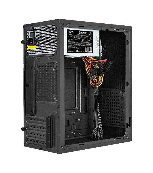 Компьютерный корпус Minitower ExeGate BAA-308MU2-UNS500 (mATX, БП UNS500 с вент. 12см, 1хUSB+2хUSB 3.0, HD Audio, черный)