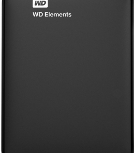 Внешний HDD 2.5' Western Digital Elements Portable, 4TB, USB 3.2 Gen 1 Type-A, 5400 rpm, черный