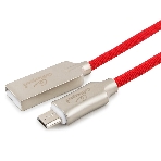 Кабель USB2.0 Cablexpert CC-P-mUSB02R-1.8M, AM/microB, серия Platinum, длина 1.8м, красный, блистер, фото2