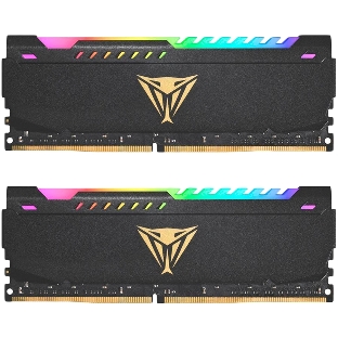 Оперативная память Patriot Viper Steel, DDR4, 64GB (2x32GB), 3600MHz, CL20, DIMM, с радиатором, RGB, черный