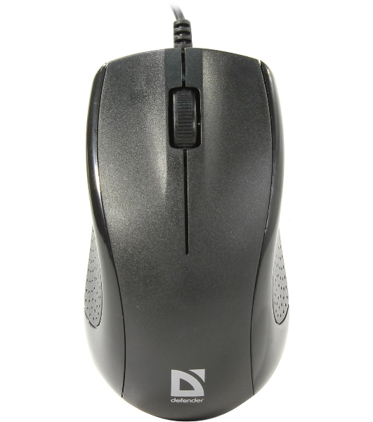 Мышь проводная Defender Optimum MB-160 черный, 1000 dpi, USB, кнопки - 3
