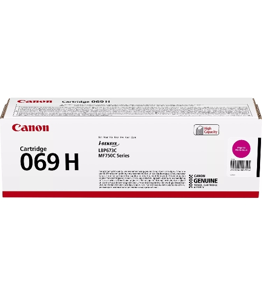 Картридж лазерный Canon 069HM (5096C002/004) пурпурный (5500 стр. повышенной емкости) для Canon MF752Cdw/754Cdw, LBP673Cdw