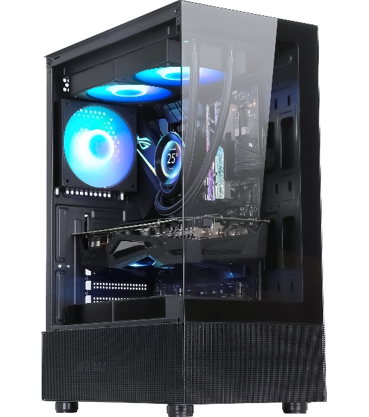 Компьютерный корпус AeroCool/Formula Crystal Z1 черный без БП ATX 2xUSB 2.0 1xUSB 3.0 audio bott PSU
