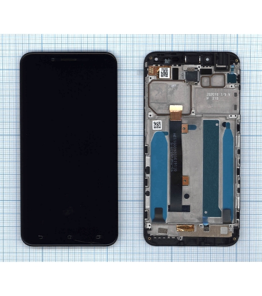 Дисплей для Asus ZenFone 3 Max ZC553KL черный с рамкой