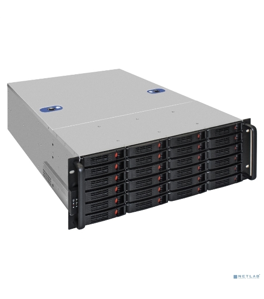 Серверный корпус ExeGate Pro 4U660-HS24 (RM 19', высота 4U, глубина 660, без БП, 24xHotSwap, USB)