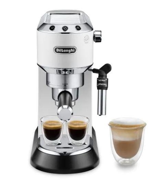 Кофеварка эспрессо DeLonghi EC685.W белый, исп. кофе - молотый/чалды, 1.1 л, 1350 Вт, 15 бар