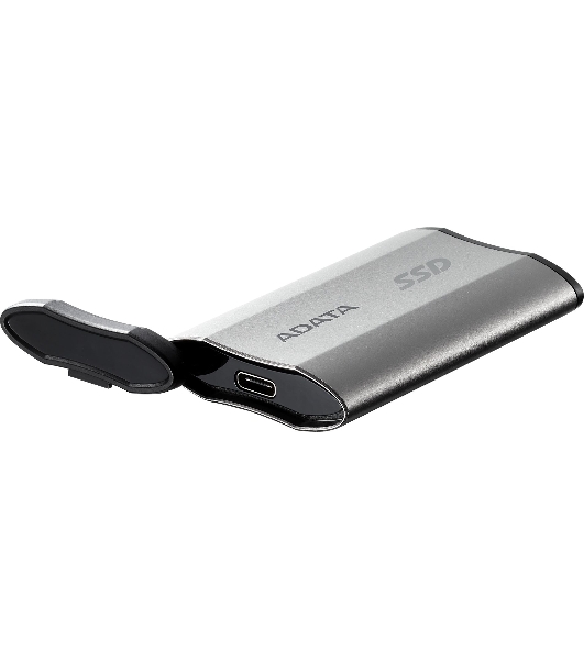 Внешний SSD ADATA SD810, 500 Gb, USB 3.2 Gen 2x2 Type-C, R/W 2000/2000, серебристый