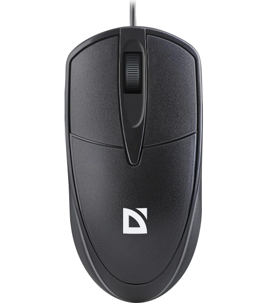Мышь проводная Defender Trace MB-989 черный, 1000 dpi, USB, кнопки - 3