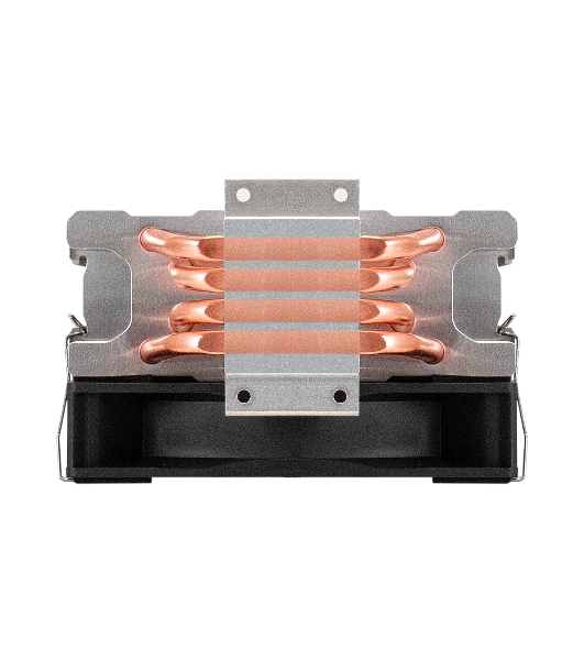 Кулер ExeGate Wizard EXX400V3-PWM.FRGB алюминий/медь, 1800 об/мин, 33 дБ, 4 pin, 140 Вт