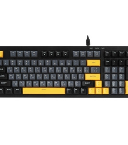 Клавиатура проводная Ritmix RKB-598BL Gray серый-голубой