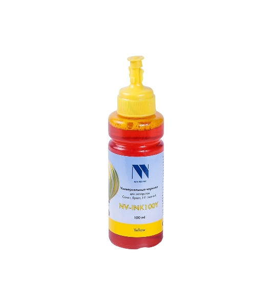 Чернила совместимые NVPrint NV-INK100U Yellow универсальные на водной основе для аппартов Сanon/Epson/НР/Lexmark (100 ml) (Китай)