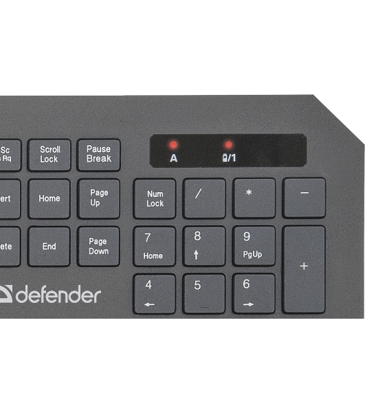 Комплект клавиатура+мышь Defender Berkeley C-925 беспроводной, USB, 1600 DPI, чёрный