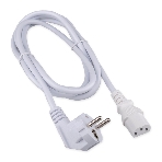 Кабель питания Cablexpert Schuko-C13, 3x1.0мм2, 10A, с заземлением, медь, 2м, белый, пакет, фото4
