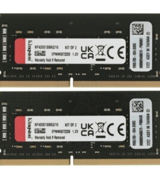 Оперативная память Kingston Fury Impact, DDR4, 16GB (1x16GB), 3200MHz, CL20, SO-DIMM