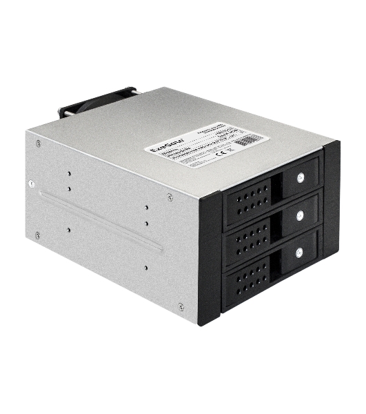 Корзина для HDD ExeGate EX291656RUS HS335-02 (универсальная, на 3*3,5'/2.5' SATA HDD, занимает 2*5,25' отсека, RTL)