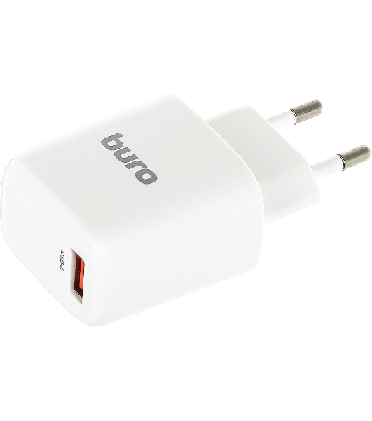 Сетевое зарядное устройство Buro BUWG1 3A QC белый